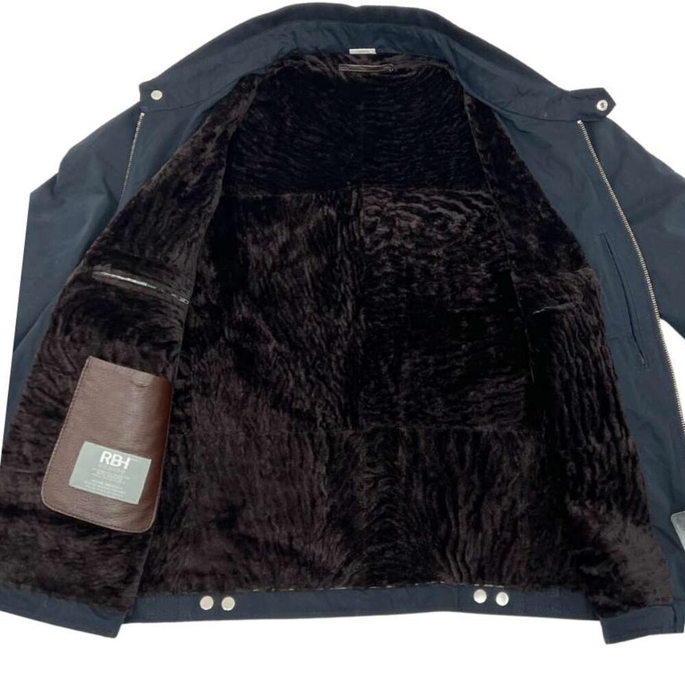 Ricardo BH Men's Navy Bomber Jacket | Size Large - Picture 3 of 4